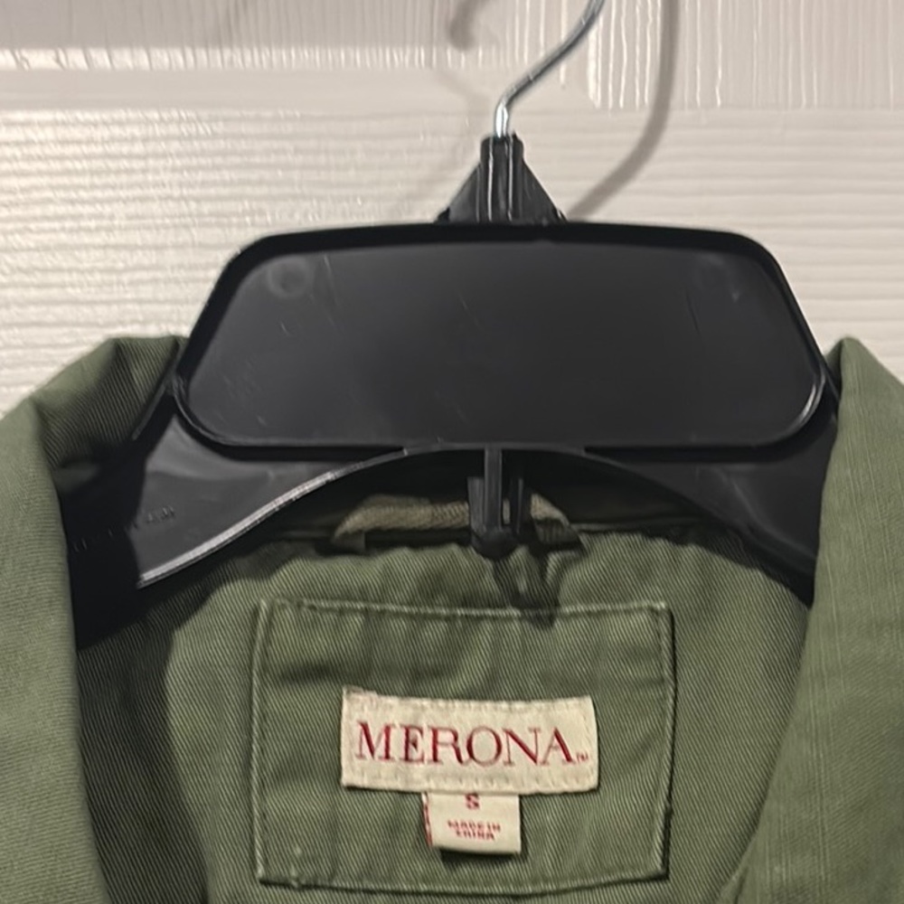 Merona Olive Green Zip-Front Utility Vest - Picture 2 of 8